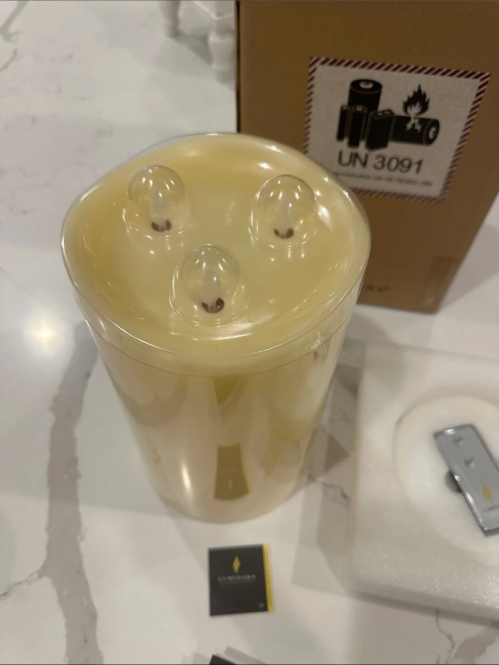 NWT Luminara Ivory Candle
